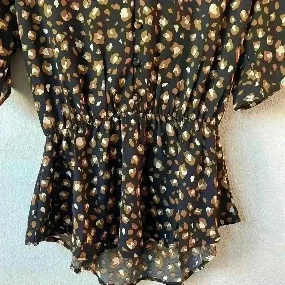 Sienna Sky New Leopard Top Sz xs - Picture 2 of 12